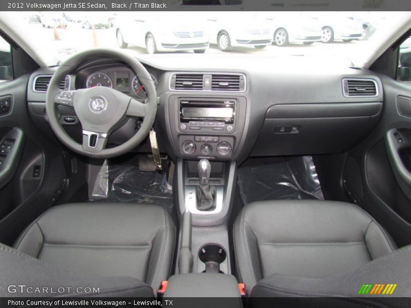 Black / Titan Black 2012 Volkswagen Jetta SE Sedan