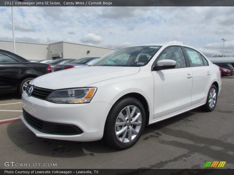 Candy White / Cornsilk Beige 2012 Volkswagen Jetta SE Sedan