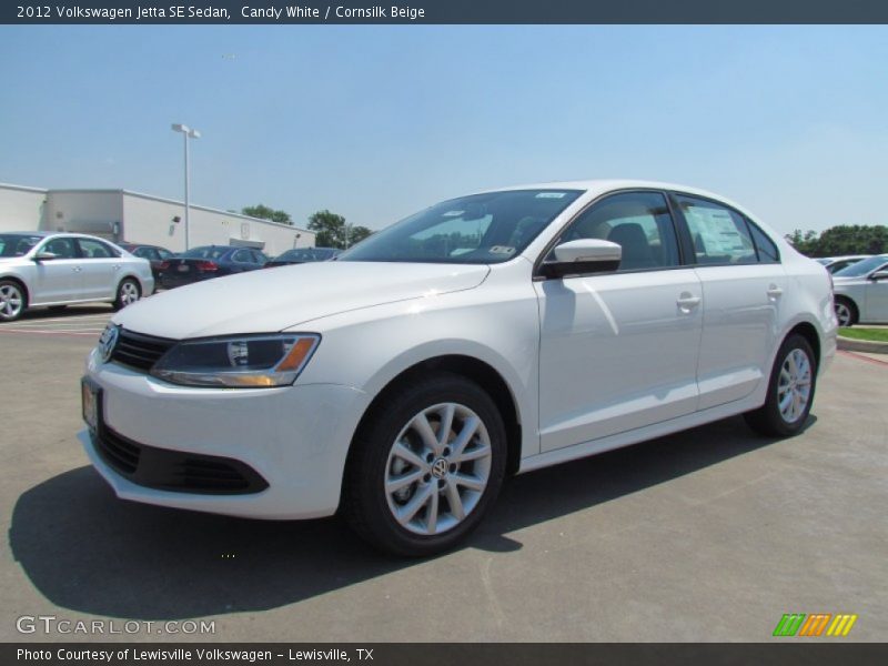 Candy White / Cornsilk Beige 2012 Volkswagen Jetta SE Sedan