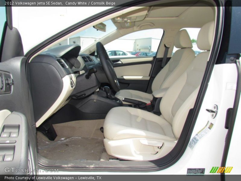 Candy White / Cornsilk Beige 2012 Volkswagen Jetta SE Sedan