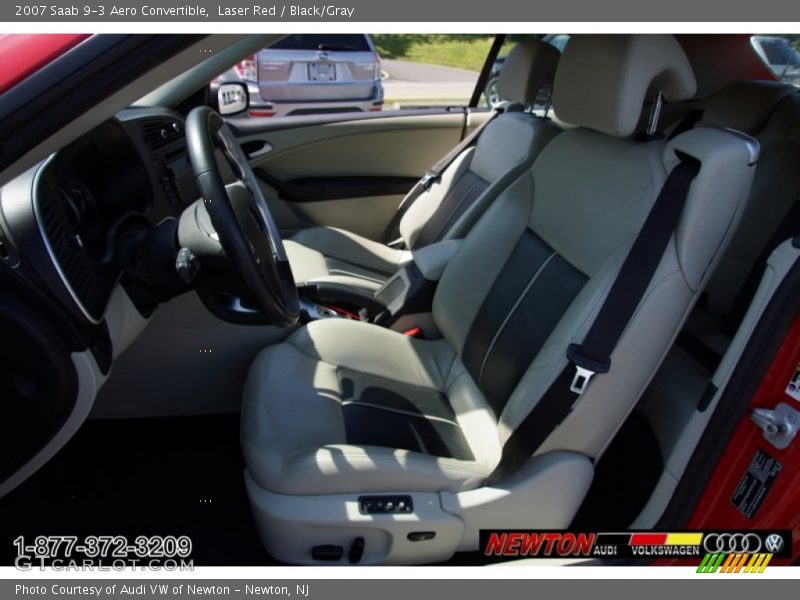 Laser Red / Black/Gray 2007 Saab 9-3 Aero Convertible