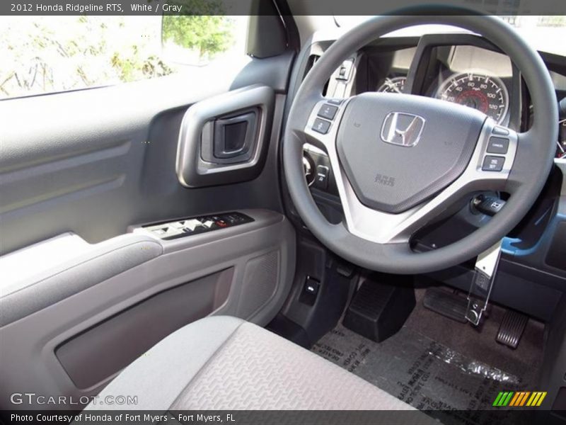 White / Gray 2012 Honda Ridgeline RTS