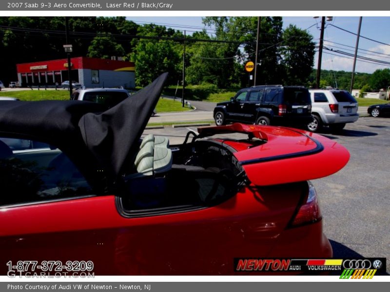 Laser Red / Black/Gray 2007 Saab 9-3 Aero Convertible