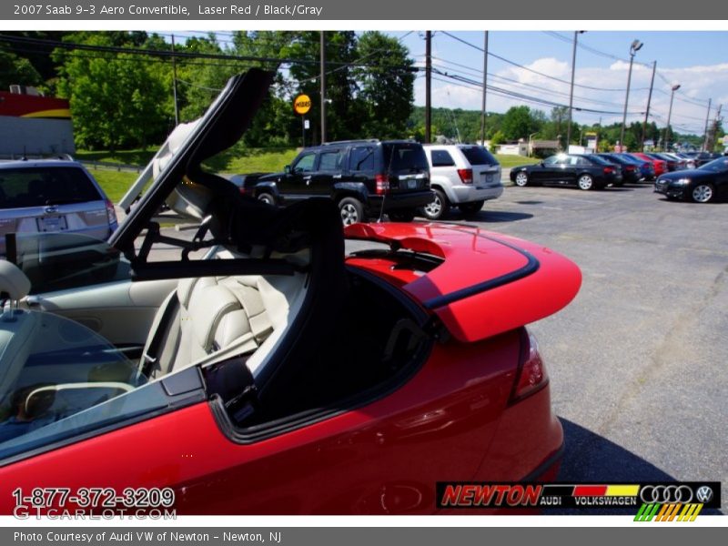 Laser Red / Black/Gray 2007 Saab 9-3 Aero Convertible