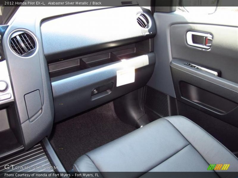Alabaster Silver Metallic / Black 2012 Honda Pilot EX-L
