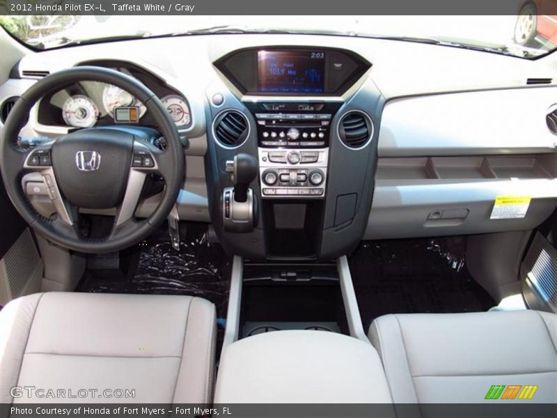 Taffeta White / Gray 2012 Honda Pilot EX-L