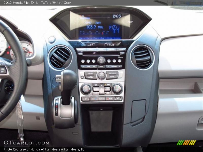Taffeta White / Gray 2012 Honda Pilot EX-L