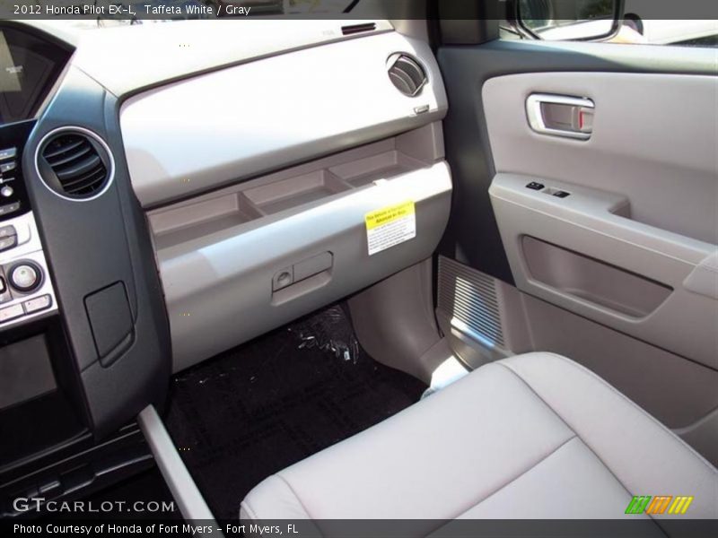 Taffeta White / Gray 2012 Honda Pilot EX-L