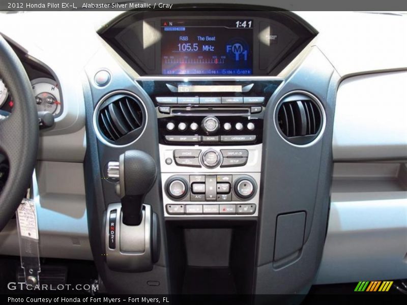 Alabaster Silver Metallic / Gray 2012 Honda Pilot EX-L