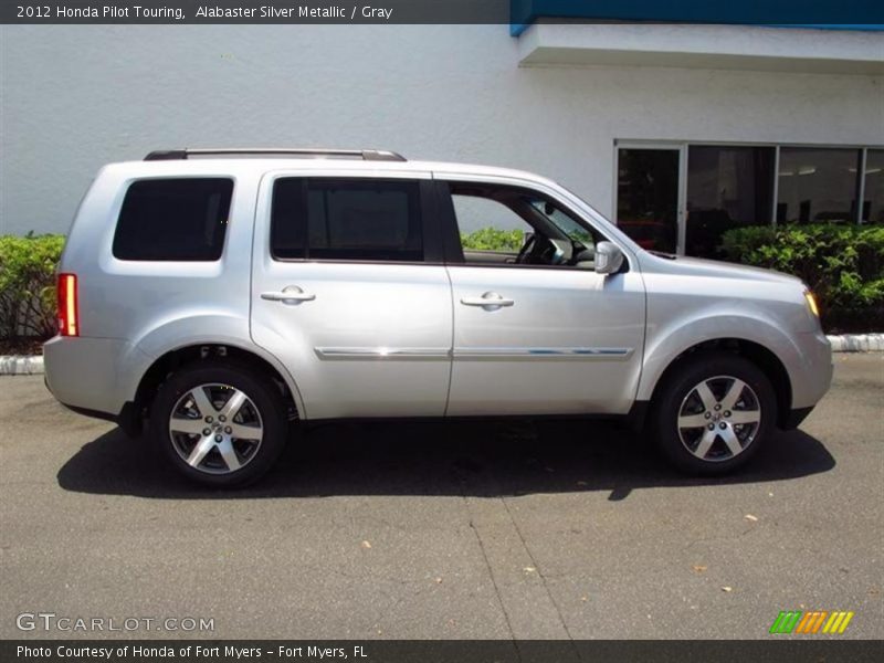 Alabaster Silver Metallic / Gray 2012 Honda Pilot Touring