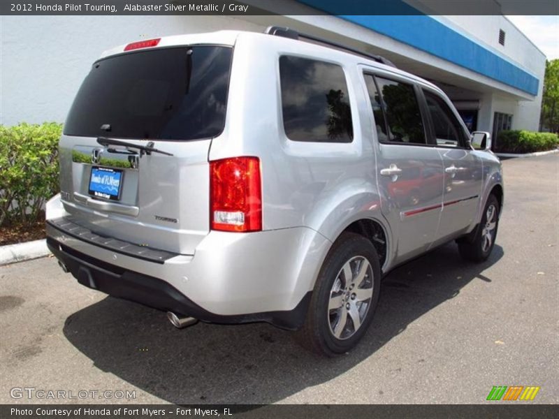 Alabaster Silver Metallic / Gray 2012 Honda Pilot Touring