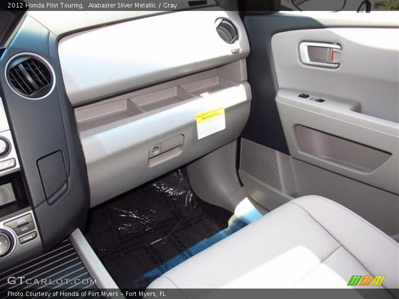 Alabaster Silver Metallic / Gray 2012 Honda Pilot Touring