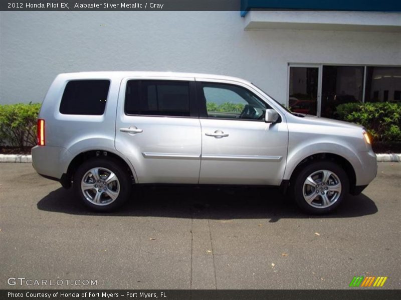 Alabaster Silver Metallic / Gray 2012 Honda Pilot EX