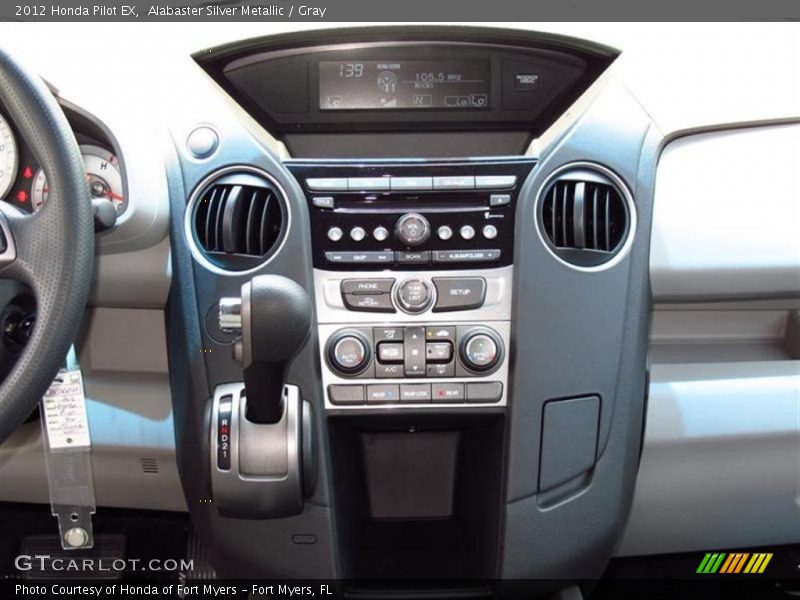 Alabaster Silver Metallic / Gray 2012 Honda Pilot EX
