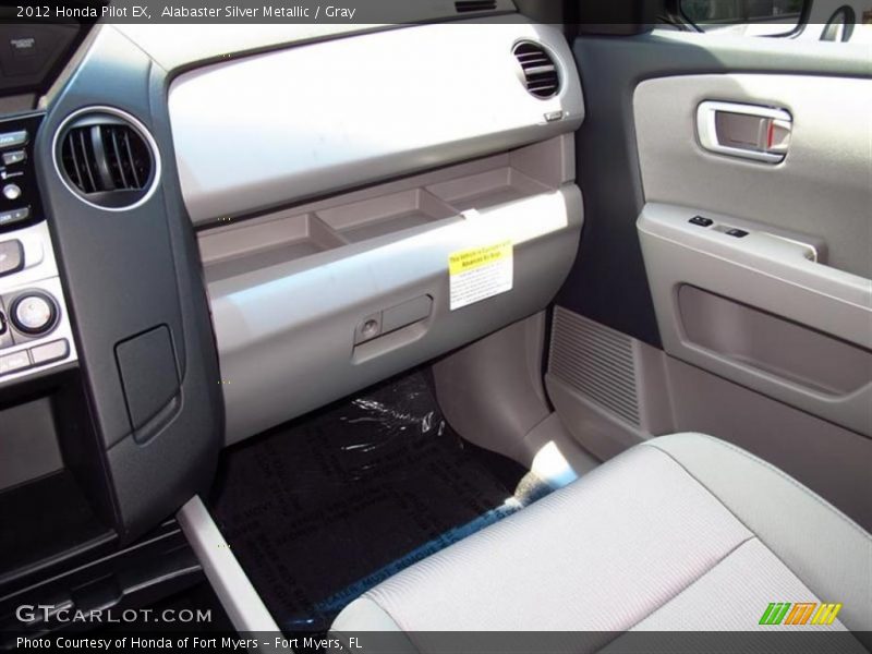 Alabaster Silver Metallic / Gray 2012 Honda Pilot EX