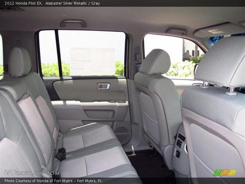 Alabaster Silver Metallic / Gray 2012 Honda Pilot EX