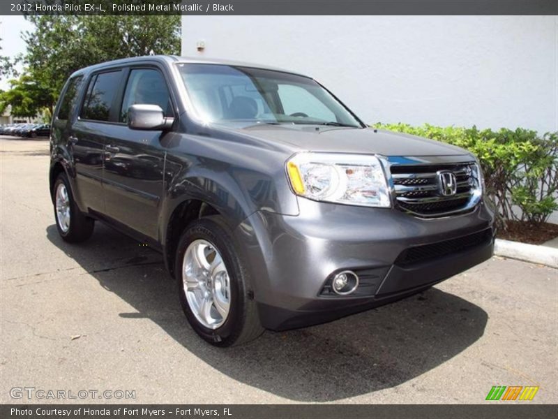 Polished Metal Metallic / Black 2012 Honda Pilot EX-L