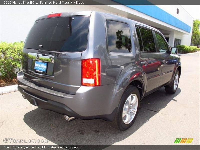 Polished Metal Metallic / Black 2012 Honda Pilot EX-L