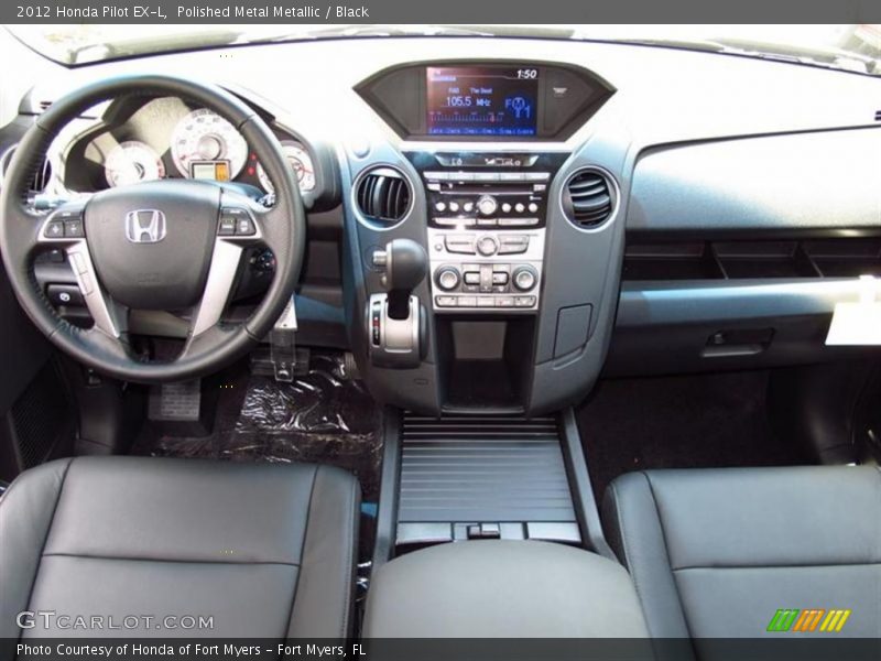 Polished Metal Metallic / Black 2012 Honda Pilot EX-L