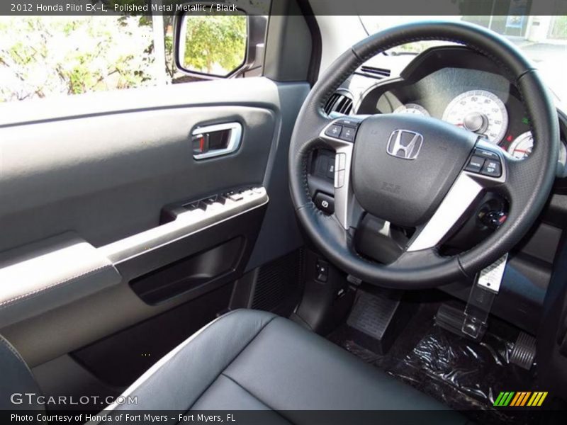 Polished Metal Metallic / Black 2012 Honda Pilot EX-L