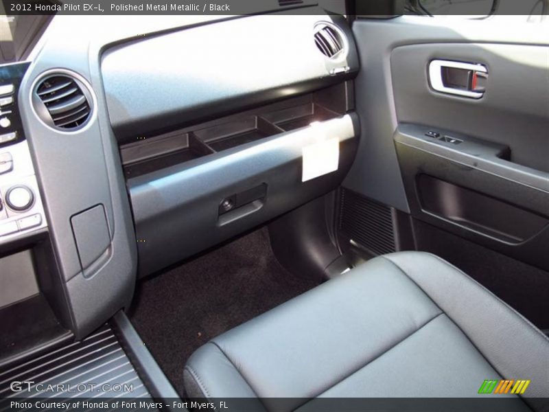 Polished Metal Metallic / Black 2012 Honda Pilot EX-L