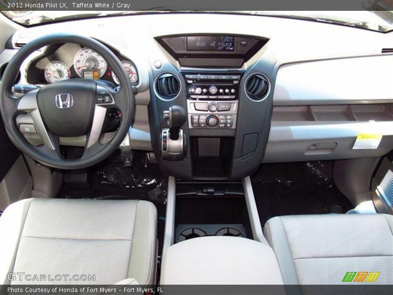 Taffeta White / Gray 2012 Honda Pilot LX