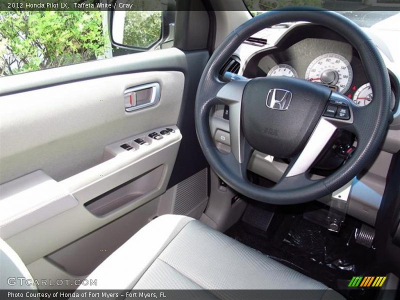 Taffeta White / Gray 2012 Honda Pilot LX