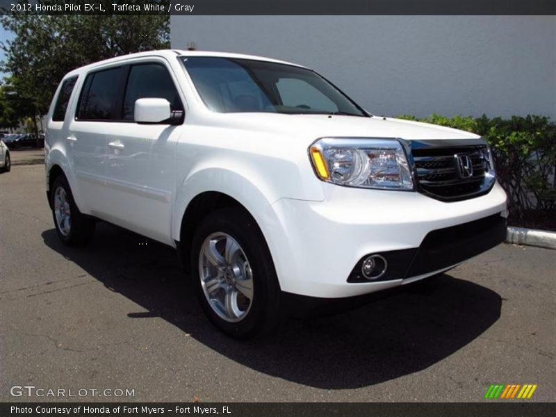 Taffeta White / Gray 2012 Honda Pilot EX-L