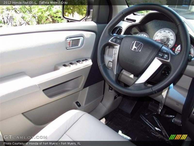 Taffeta White / Gray 2012 Honda Pilot EX-L