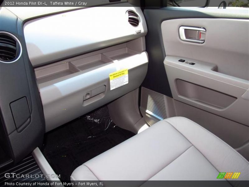 Taffeta White / Gray 2012 Honda Pilot EX-L