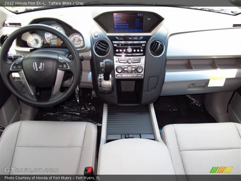 Taffeta White / Gray 2012 Honda Pilot EX-L