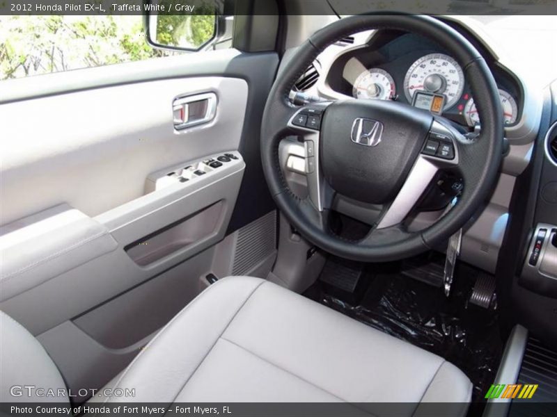 Taffeta White / Gray 2012 Honda Pilot EX-L