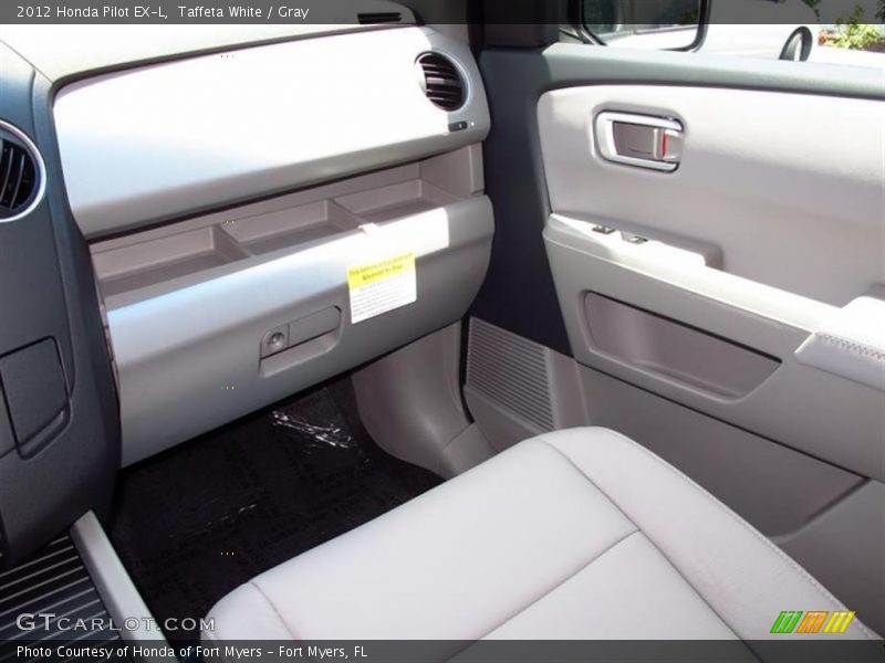 Taffeta White / Gray 2012 Honda Pilot EX-L