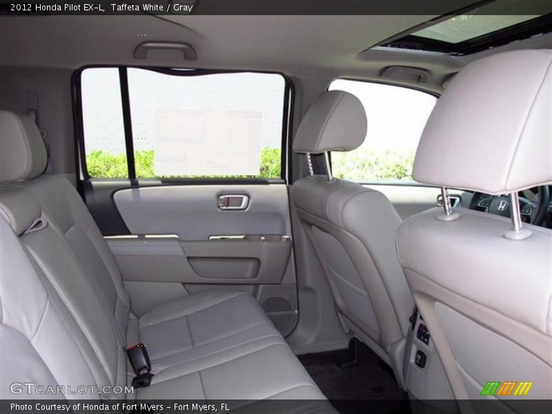 Taffeta White / Gray 2012 Honda Pilot EX-L
