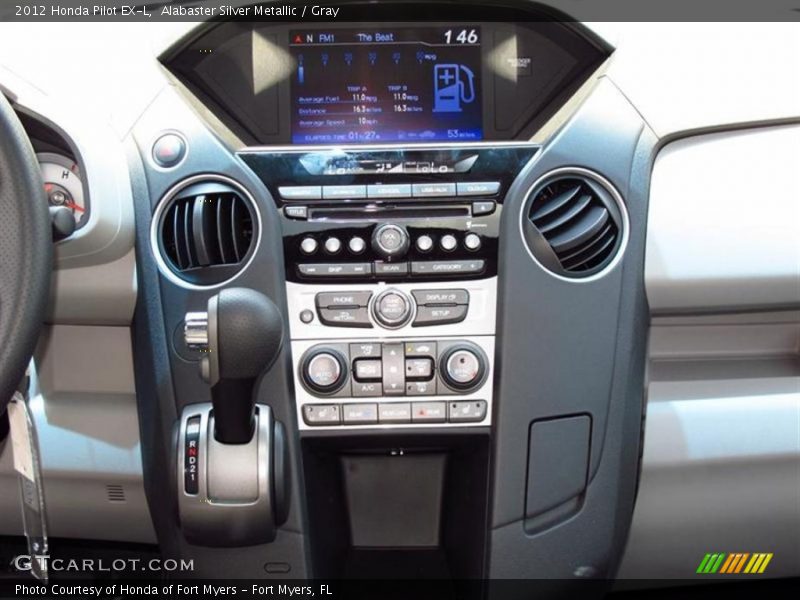 Alabaster Silver Metallic / Gray 2012 Honda Pilot EX-L