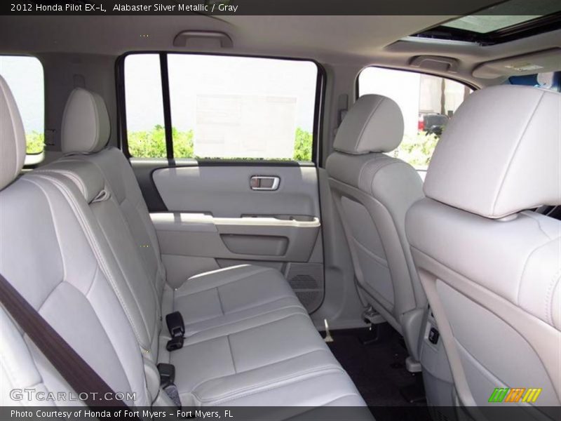 Alabaster Silver Metallic / Gray 2012 Honda Pilot EX-L