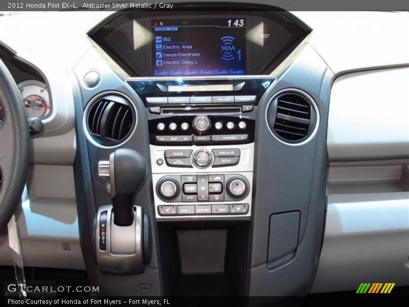 Alabaster Silver Metallic / Gray 2012 Honda Pilot EX-L