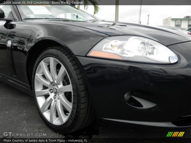 Ebony Black / Caramel 2009 Jaguar XK XK8 Convertible