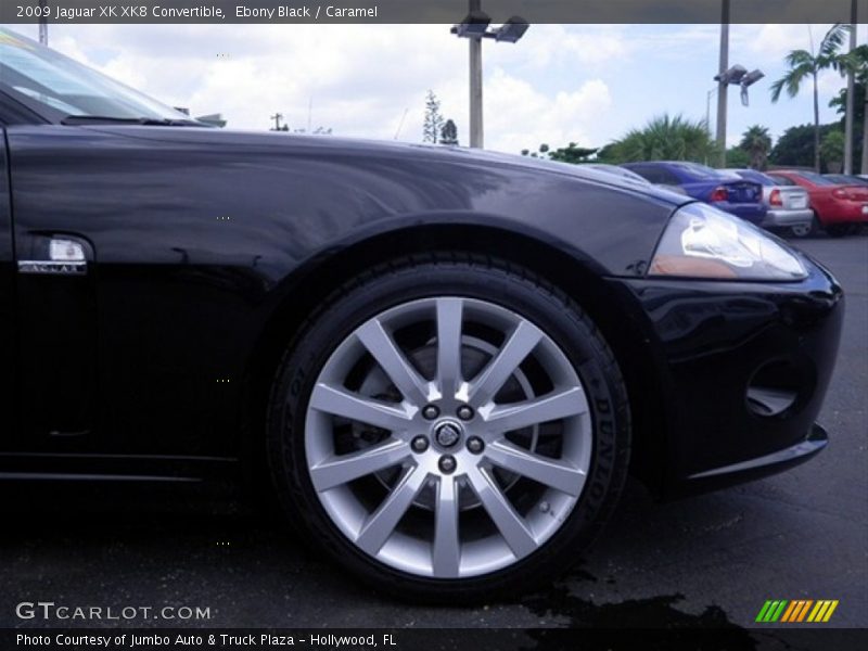 Ebony Black / Caramel 2009 Jaguar XK XK8 Convertible