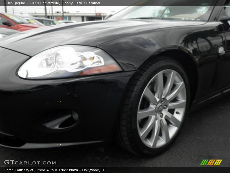 Ebony Black / Caramel 2009 Jaguar XK XK8 Convertible