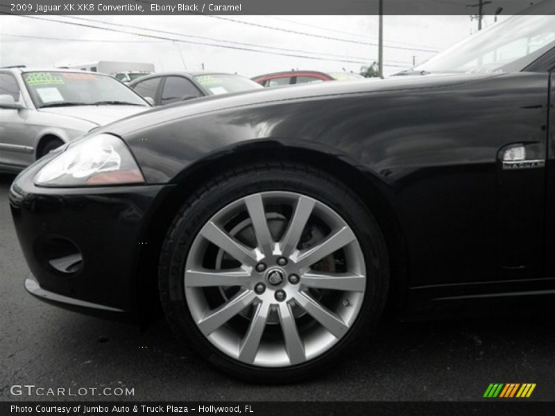 Ebony Black / Caramel 2009 Jaguar XK XK8 Convertible