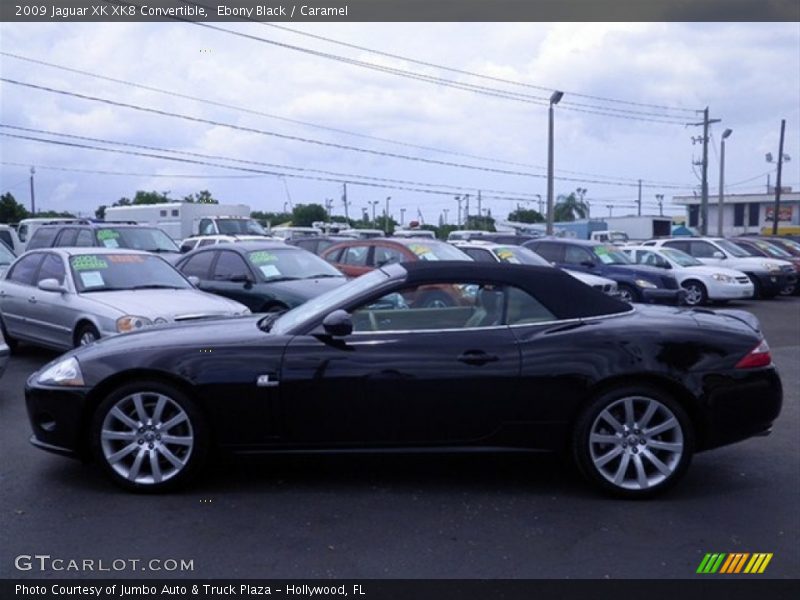 Ebony Black / Caramel 2009 Jaguar XK XK8 Convertible