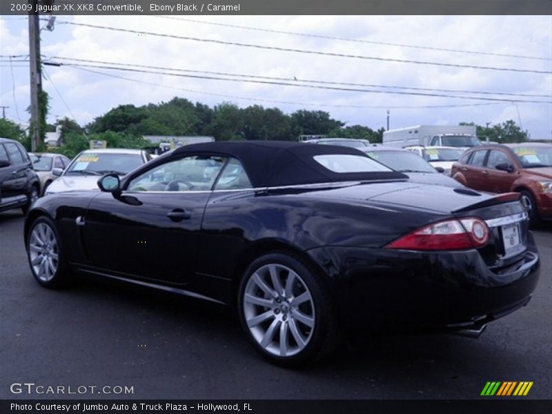 Ebony Black / Caramel 2009 Jaguar XK XK8 Convertible