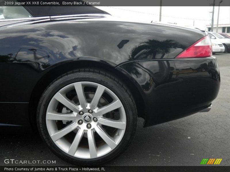 Ebony Black / Caramel 2009 Jaguar XK XK8 Convertible