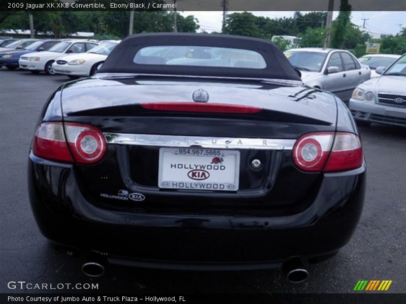 Ebony Black / Caramel 2009 Jaguar XK XK8 Convertible