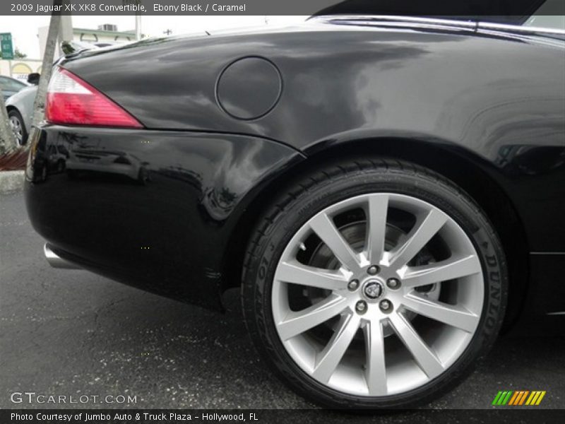 Ebony Black / Caramel 2009 Jaguar XK XK8 Convertible