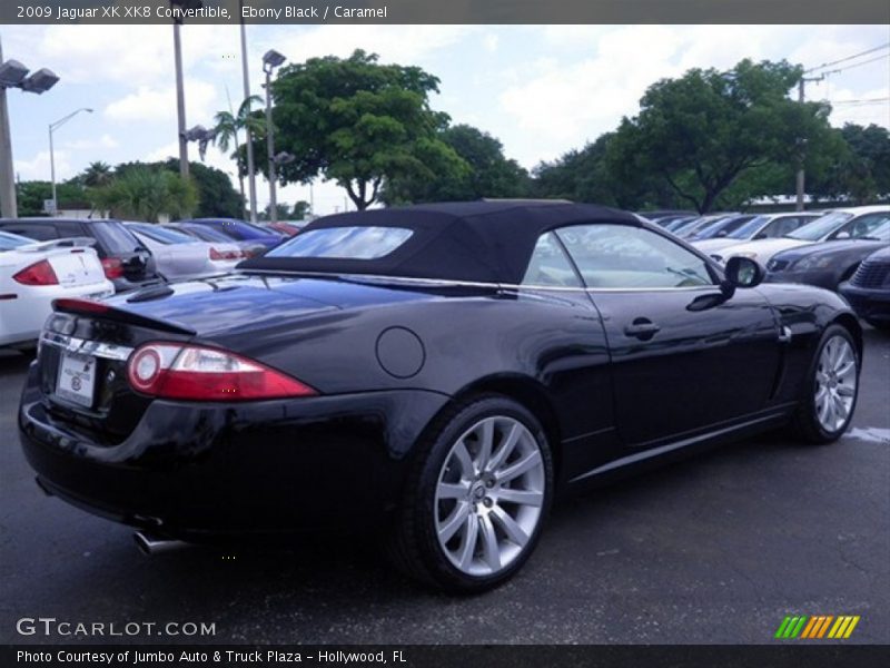 Ebony Black / Caramel 2009 Jaguar XK XK8 Convertible