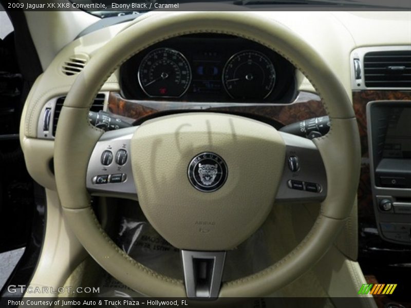 Ebony Black / Caramel 2009 Jaguar XK XK8 Convertible