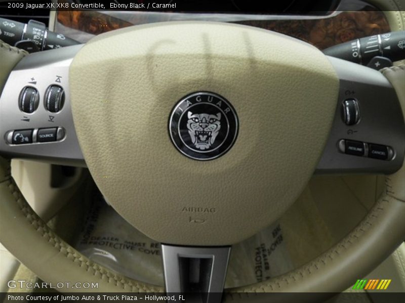 Ebony Black / Caramel 2009 Jaguar XK XK8 Convertible
