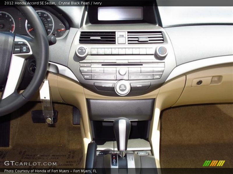 Crystal Black Pearl / Ivory 2012 Honda Accord SE Sedan